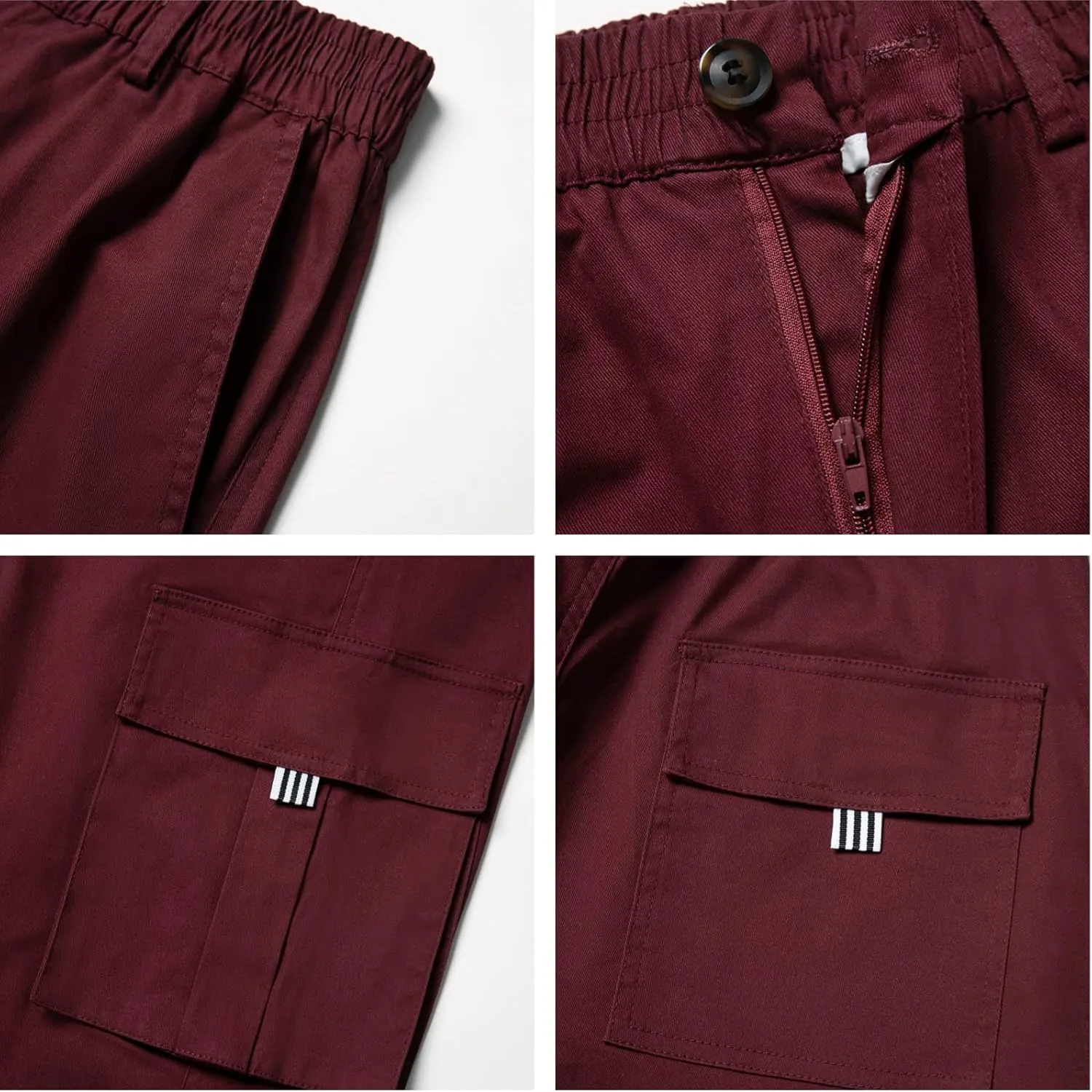 AIFARLD Men's Cargo Pants with Pockets Cotton Hiking Sweatpants Casual Athletic Jogger Sports Outdoor Trousers Relaxed Fit