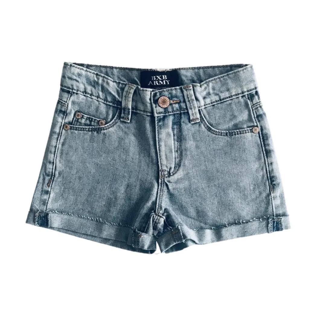 Ballerinas and Boys - Light Blue Wash Frayed Shorts