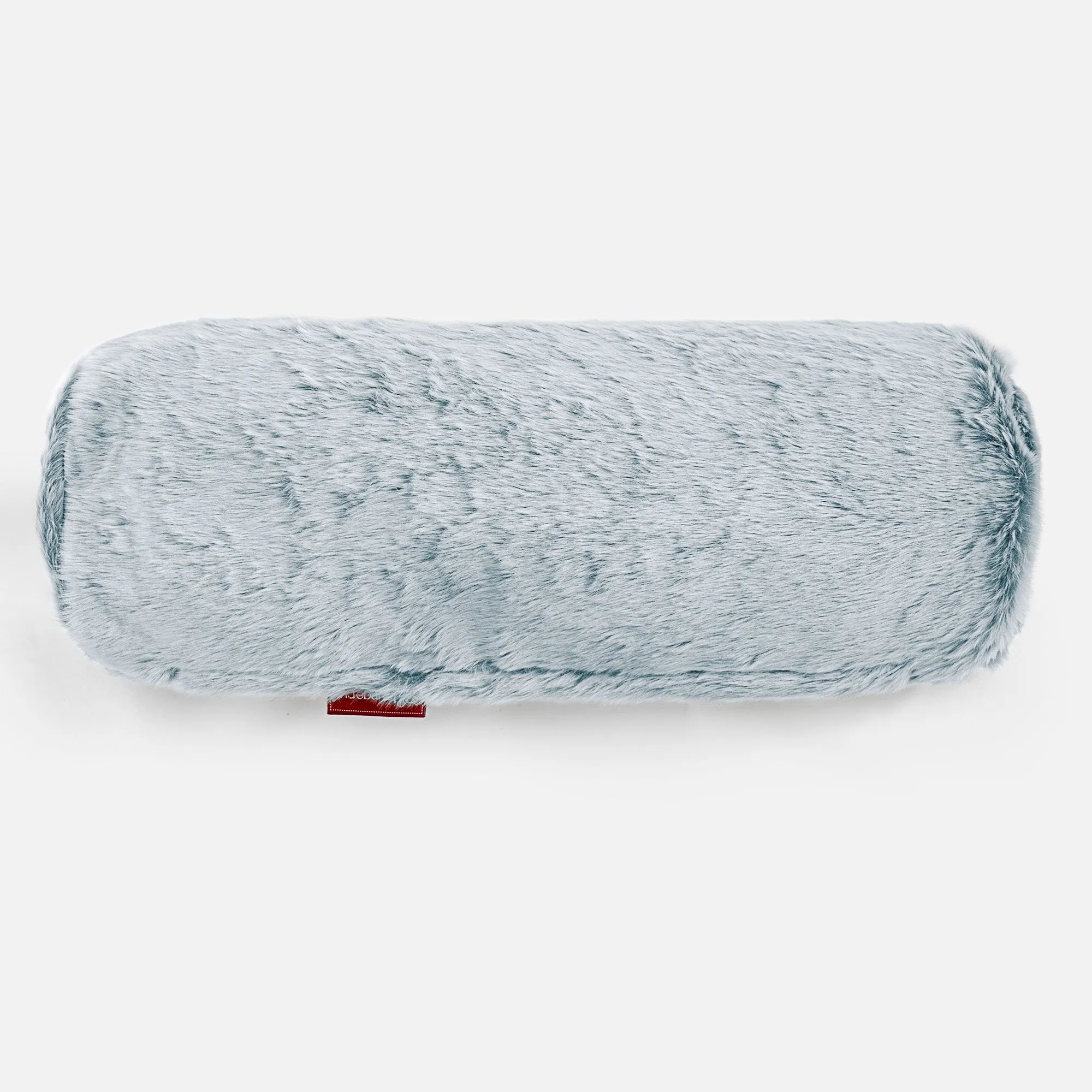 Decorative Bolster Cushion Cover 20 x 55cm - Fluffy Faux Fur Rabbit Dusty Blue