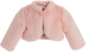 ekidsbridal Faux Fur Cape Princess Flower Girl Jacket Cozy Cover-Up Coat