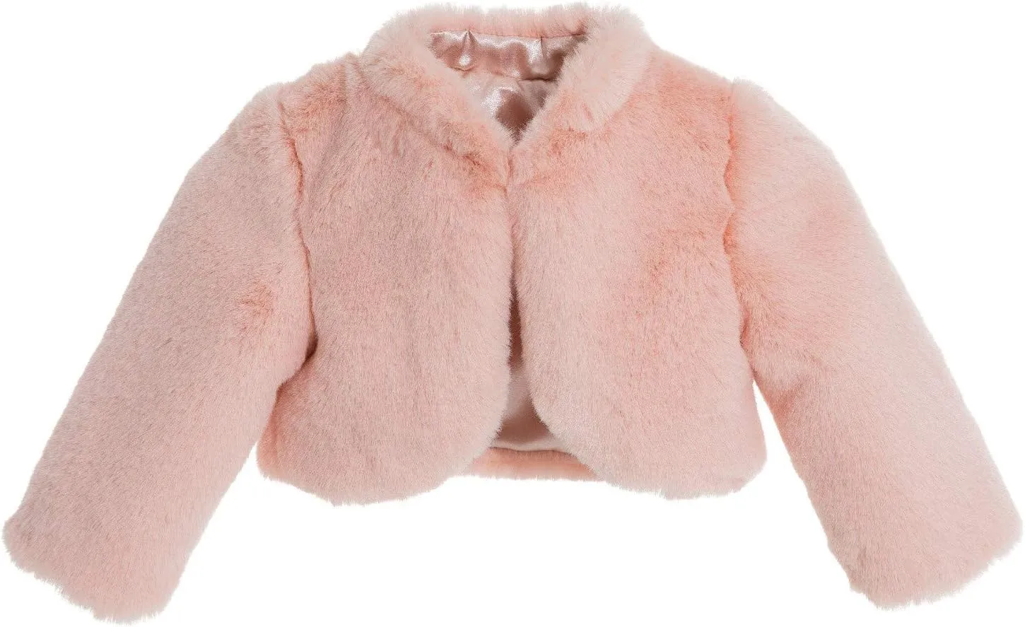 ekidsbridal Faux Fur Cape Princess Flower Girl Jacket Cozy Cover-Up Coat