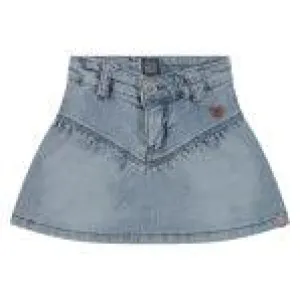 Girls Skirt | Denim Skirt - Light Blue Denim | BABYFACE