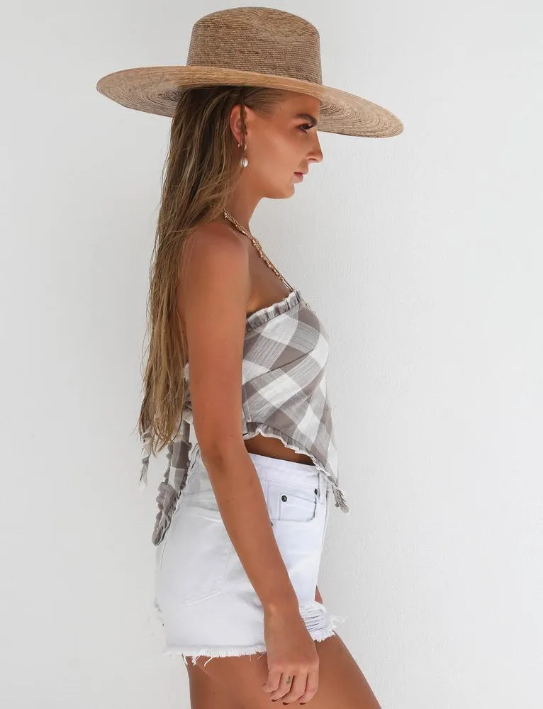 Harley Denim Shorts - White Denim