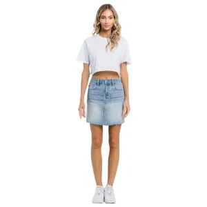 Jelly Jeans Denim A “It Girl” Skirt Curved Hem Size S, M, L, XL
