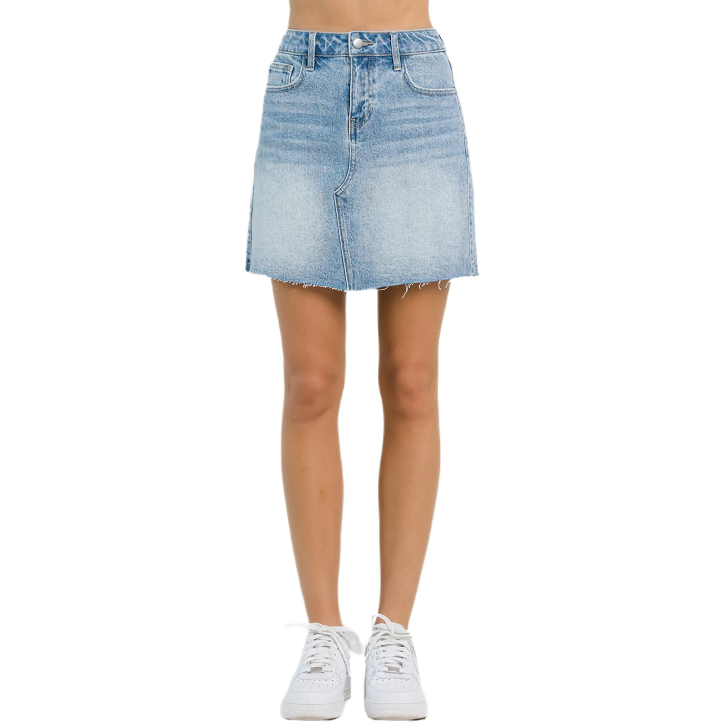 Jelly Jeans Denim A “It Girl” Skirt Curved Hem Size S, M, L, XL