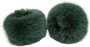 Lina & Lily Women's Winter Wrist Cuffs Warmers Faux Fur Fluffy