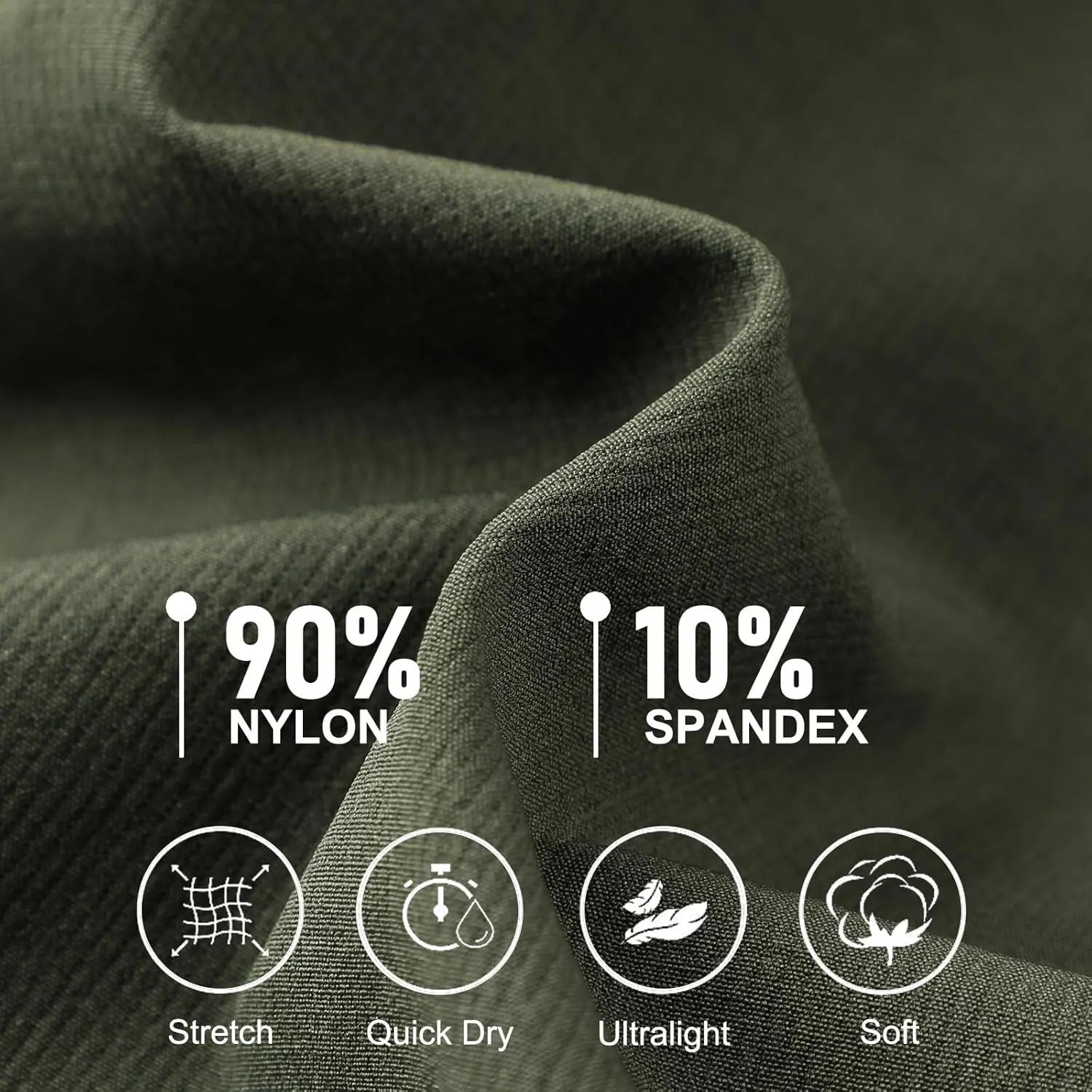 Surenow Men's Lightweight Hiking Pants Slim Fit Stretch Joggers Golf Cargo Work Pants for Men Quick Dry Travel Outdoor Pants