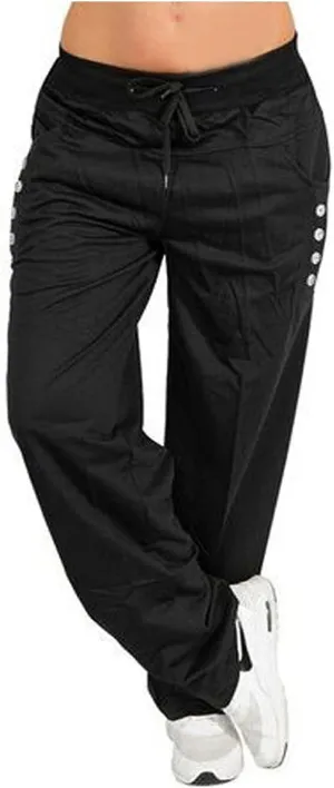 Sweatpants Women Womens Casual Drawstring Pants Solid Wide Leg Loose Sports Running Leisure Time Trousers with Pocket