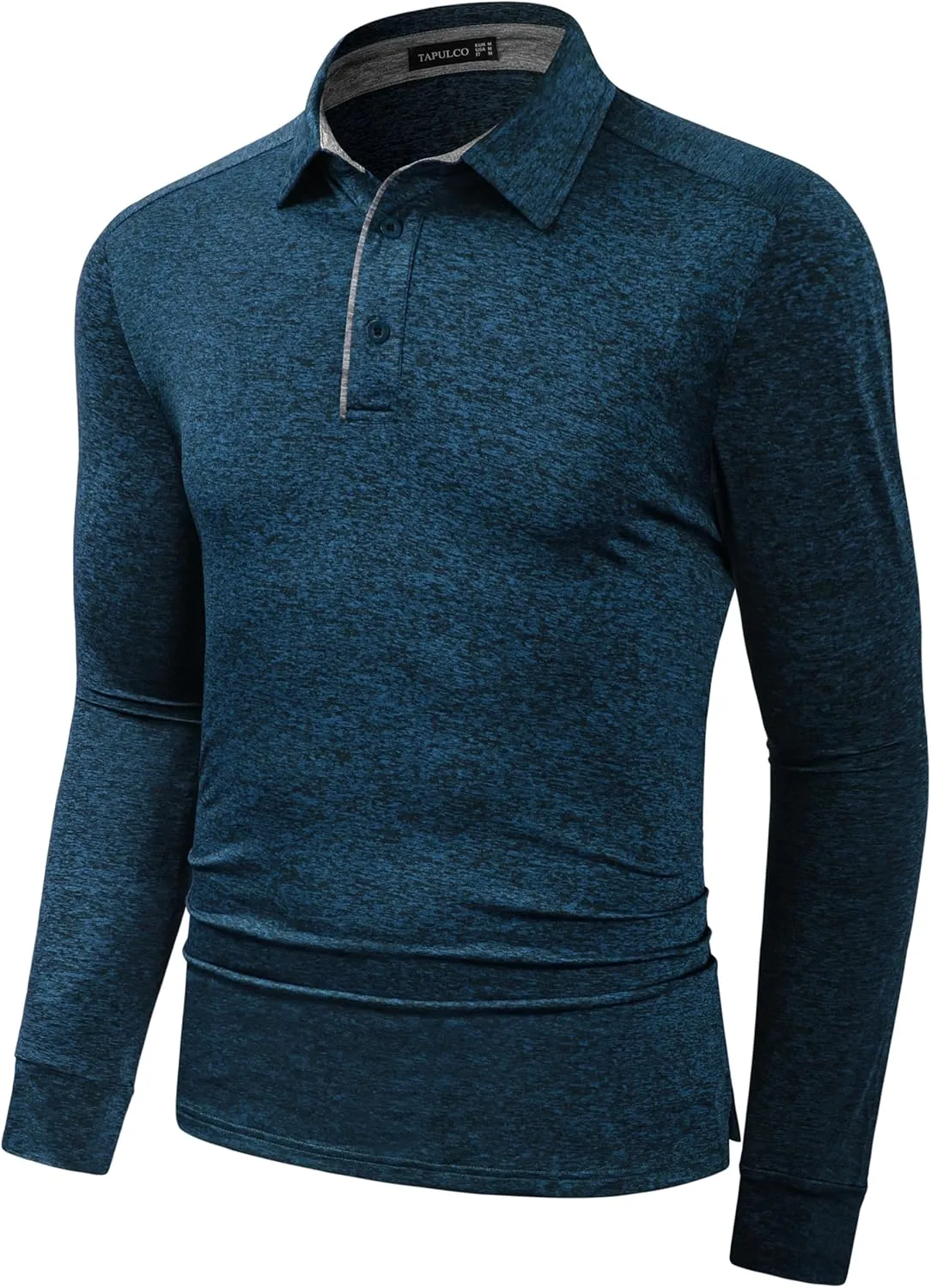 TAPULCO Mens Quick Dry Golf Shirts Casual Athletic Stretch Sports Polo Collared T-Shirts