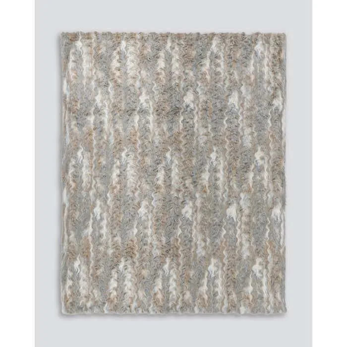 Vintage Squirrel Grey Throw (Faux Fur)