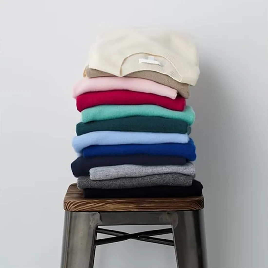 Visulong Cashmere Sweaters, 2024 Fall Crew Neck Cashmere Sweaters for Women, Lightweight, Cozy, Warm, Soft